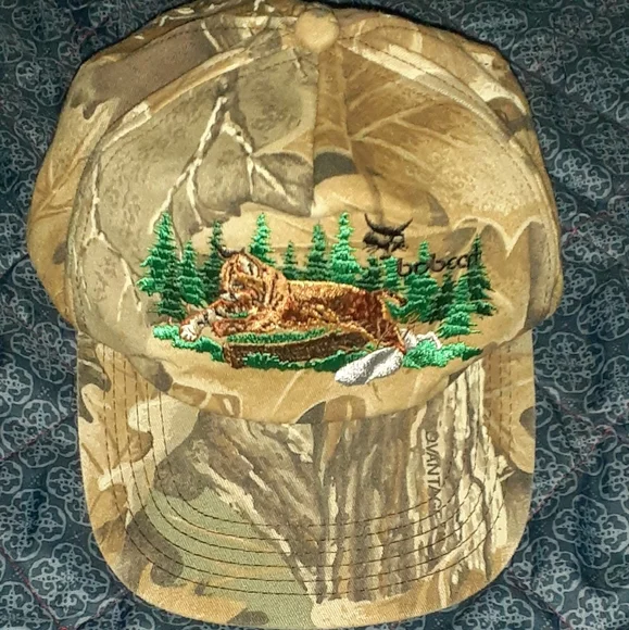 Vintage Accessories 8s Bobcat Camo Snapback Cap Hat Vintage - Main Image